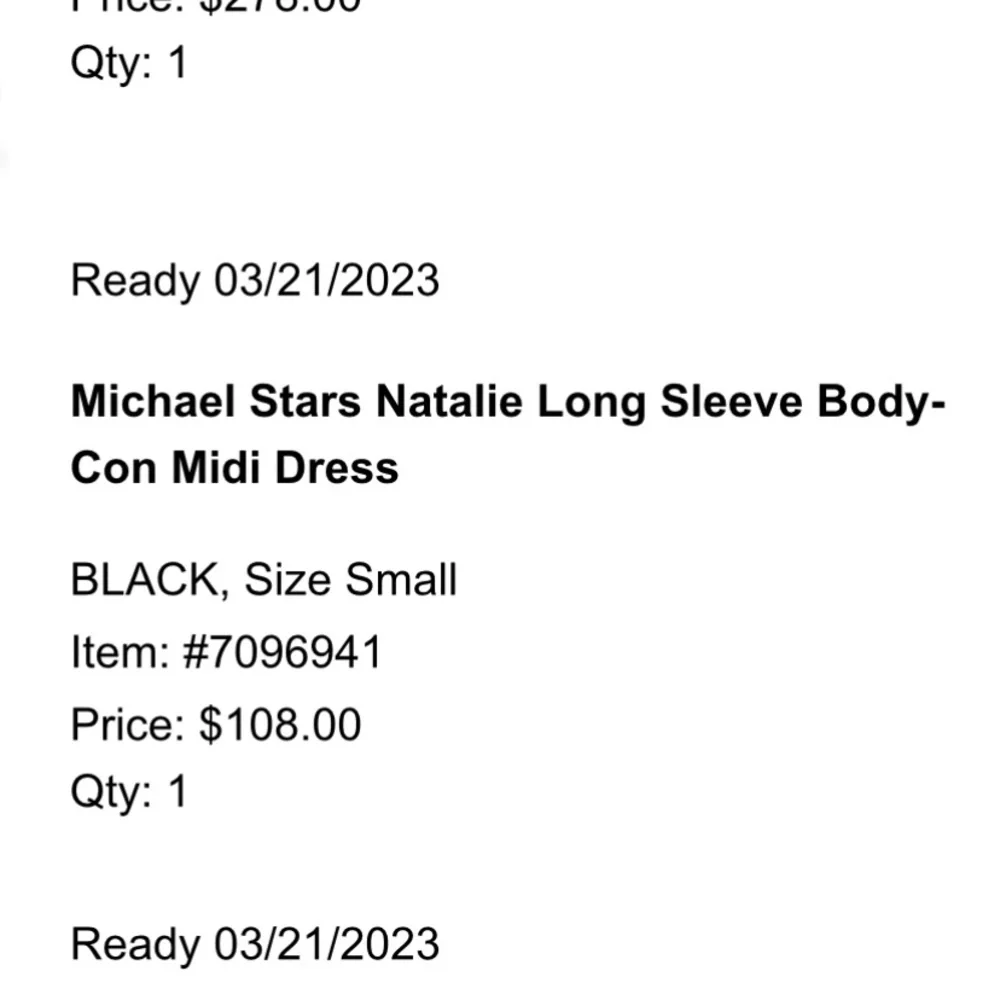 Michael Stars Long Sleeve Dress - Picture 2 of 5